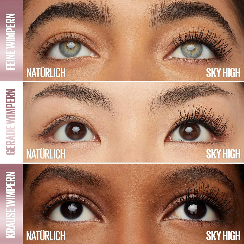 DIAONI Sky-High Lift Mascara Mother's Day Gift Waterproof Smudge-Proof Long-Lasting Curling Natural Defined Separated Lashes