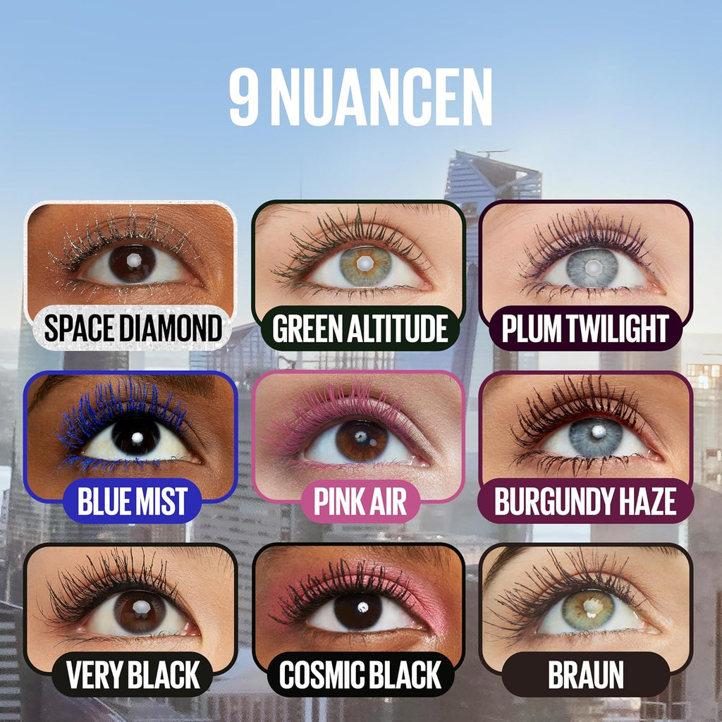 DIAONI Sky-High Lift Mascara Mother's Day Gift Waterproof Smudge-Proof Long-Lasting Curling Natural Defined Separated Lashes