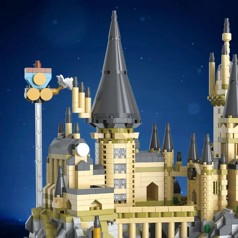 Magic Castle Model Building Blocks Creative Wizardry School Set City DIY Model Micro Bricks Assembly Toys Kid Child Adult Gifts