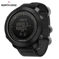Relógio Esportivo NORTH EDGE Digital com Altímetro, Bússola e Barômetro – 50m Resistente à Água