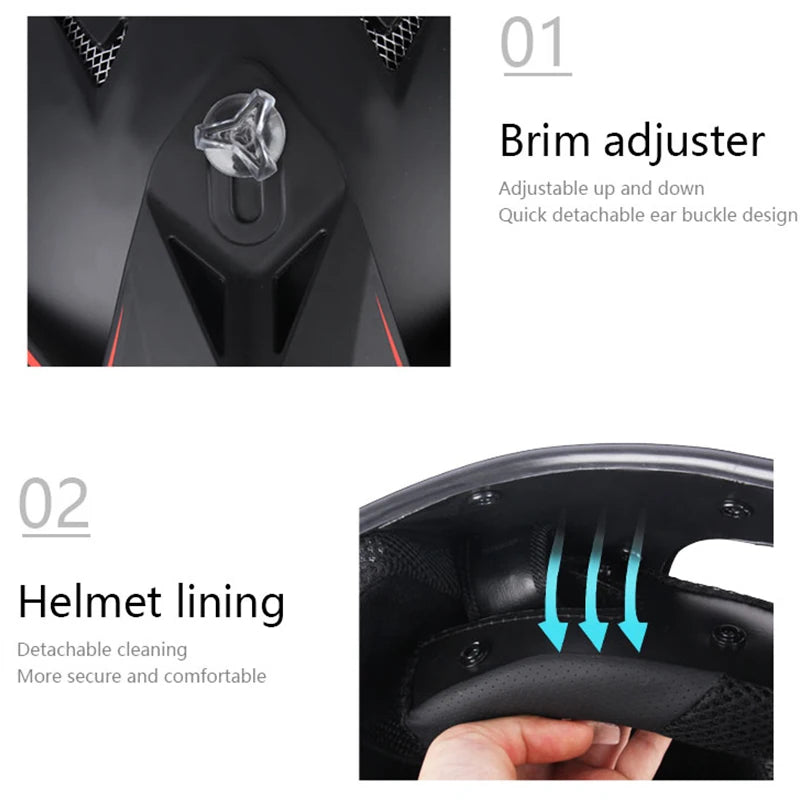 DOT Helmets Motocross Kask Cross Downhill Soporte Casco Off Road Helmet Racing Classic Motorcycle Original Enduro Goggles