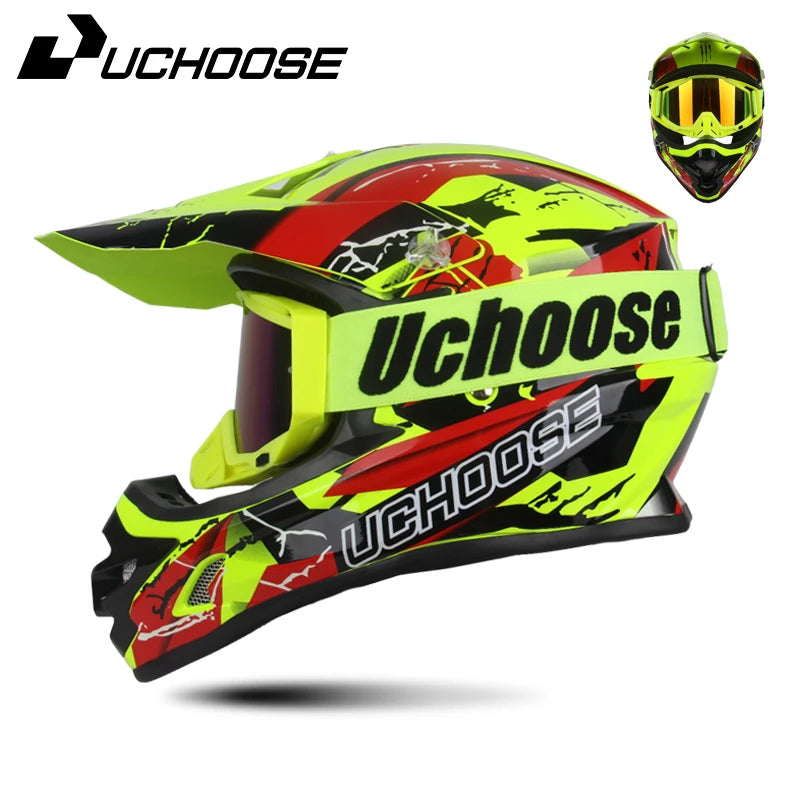 DOT Helmets Motocross Kask Cross Downhill Soporte Casco Off Road Helmet Racing Classic Motorcycle Original Enduro Goggles