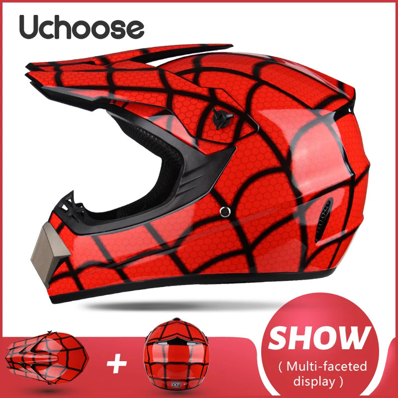 UCHOOSE Motorcycle Helmet Shark Motocross Off-Road Helm Children Moto Bike Accessories ATV Capacete De Moto Ike Downhill AM DH