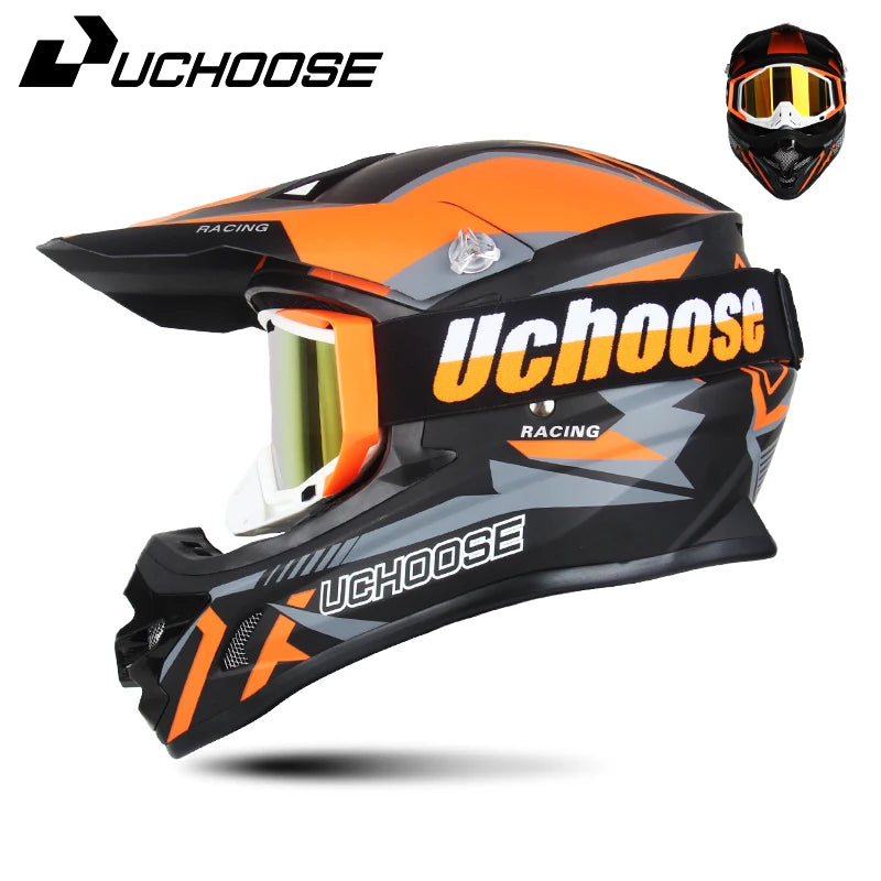 DOT Helmets Motocross Kask Cross Downhill Soporte Casco Off Road Helmet Racing Classic Motorcycle Original Enduro Goggles
