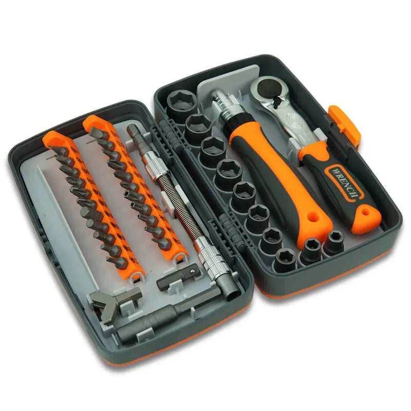38 in 1 Labor Saving Ratchet Multipurpose Screwdriver Driver Set Household Hardware Tool Screwdriver Tool Box Hand Tool Sets