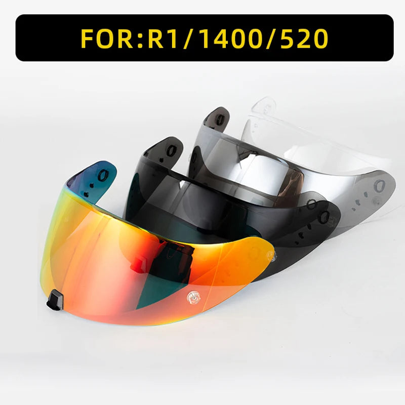 Helmets Visor for Scorpion Exo 1400 Carbon, R1 Air & EXO 520  391 KDF-16-1 Motorcycle Helmet Lens Visor Plating Uv Protection