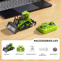 1:64 Alloy Mini Desktop RC Construction Toy, Forklift with Trailer, Excavator, Bulldozer, Crane, Dump Truck, Kids Holiday Gift