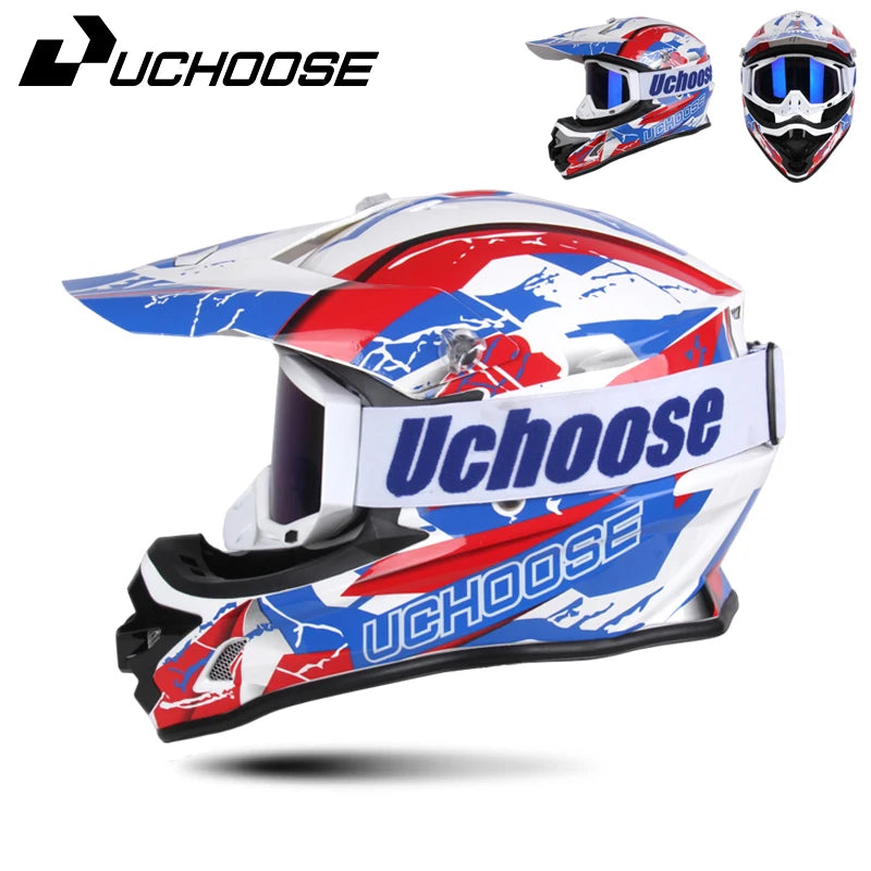 DOT Helmets Motocross Kask Cross Downhill Soporte Casco Off Road Helmet Racing Classic Motorcycle Original Enduro Goggles