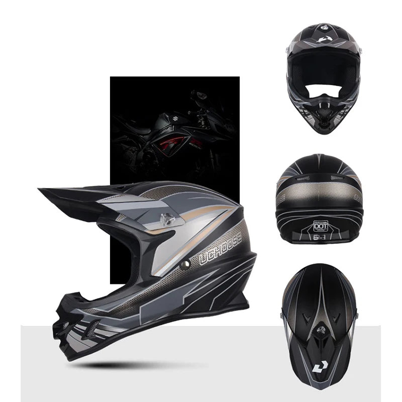 DOT Helmets Motocross Kask Cross Downhill Soporte Casco Off Road Helmet Racing Classic Motorcycle Original Enduro Goggles