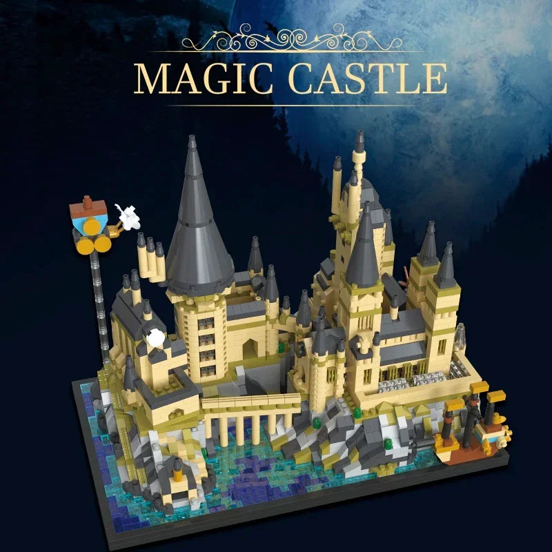 Magic Castle Model Building Blocks Creative Wizardry School Set City DIY Model Micro Bricks Assembly Toys Kid Child Adult Gifts