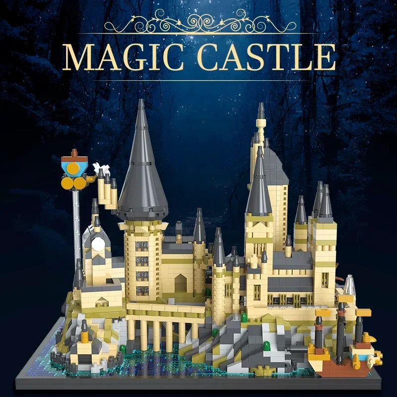 Magic Castle Model Building Blocks Creative Wizardry School Set City DIY Model Micro Bricks Assembly Toys Kid Child Adult Gifts