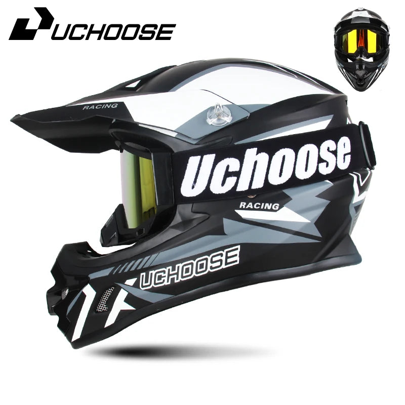 DOT Helmets Motocross Kask Cross Downhill Soporte Casco Off Road Helmet Racing Classic Motorcycle Original Enduro Goggles
