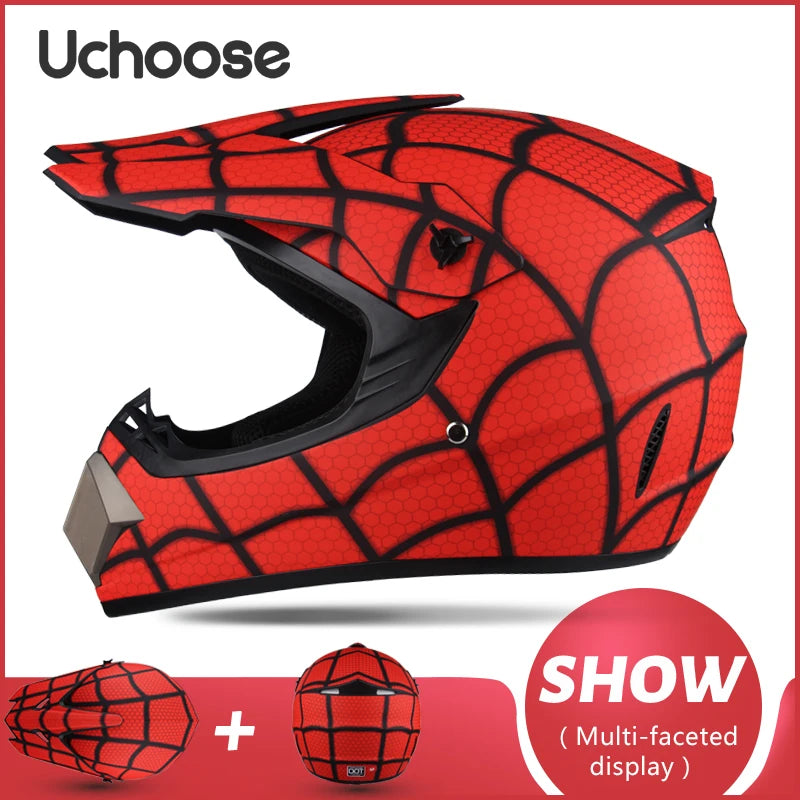 UCHOOSE Motorcycle Helmet Shark Motocross Off-Road Helm Children Moto Bike Accessories ATV Capacete De Moto Ike Downhill AM DH
