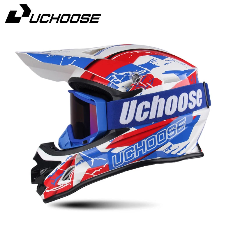 DOT Helmets Motocross Kask Cross Downhill Soporte Casco Off Road Helmet Racing Classic Motorcycle Original Enduro Goggles