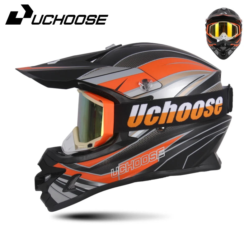 DOT Helmets Motocross Kask Cross Downhill Soporte Casco Off Road Helmet Racing Classic Motorcycle Original Enduro Goggles