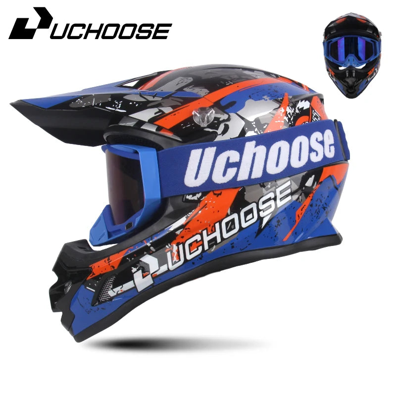 DOT Helmets Motocross Kask Cross Downhill Soporte Casco Off Road Helmet Racing Classic Motorcycle Original Enduro Goggles
