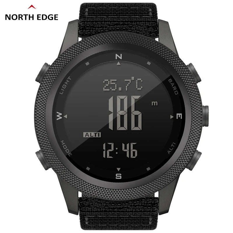 Relógio Esportivo NORTH EDGE APACHE-46 Digital – Altímetro, Bússola e Barômetro WR50M