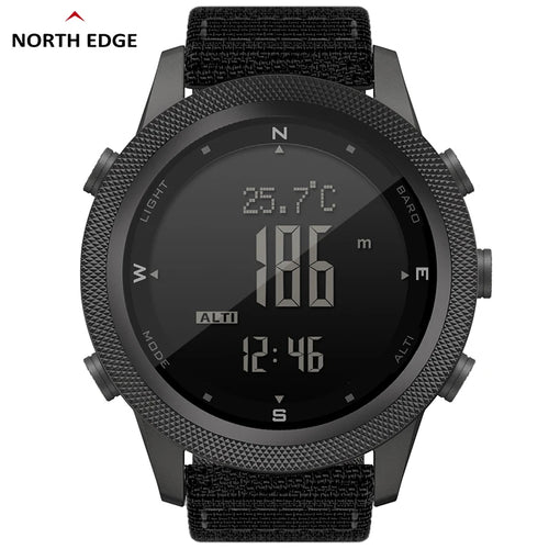 Relógio Esportivo NORTH EDGE APACHE-46 Digital – Altímetro, Bússola e Barômetro WR50M