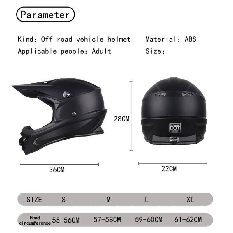 DOT Helmets Motocross Kask Cross Downhill Soporte Casco Off Road Helmet Racing Classic Motorcycle Original Enduro Goggles