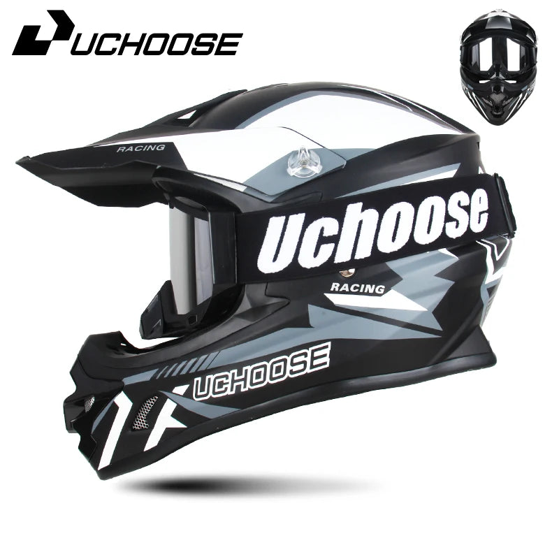 DOT Helmets Motocross Kask Cross Downhill Soporte Casco Off Road Helmet Racing Classic Motorcycle Original Enduro Goggles