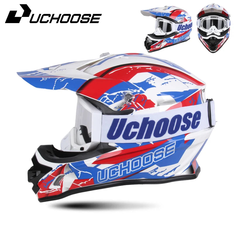 DOT Helmets Motocross Kask Cross Downhill Soporte Casco Off Road Helmet Racing Classic Motorcycle Original Enduro Goggles