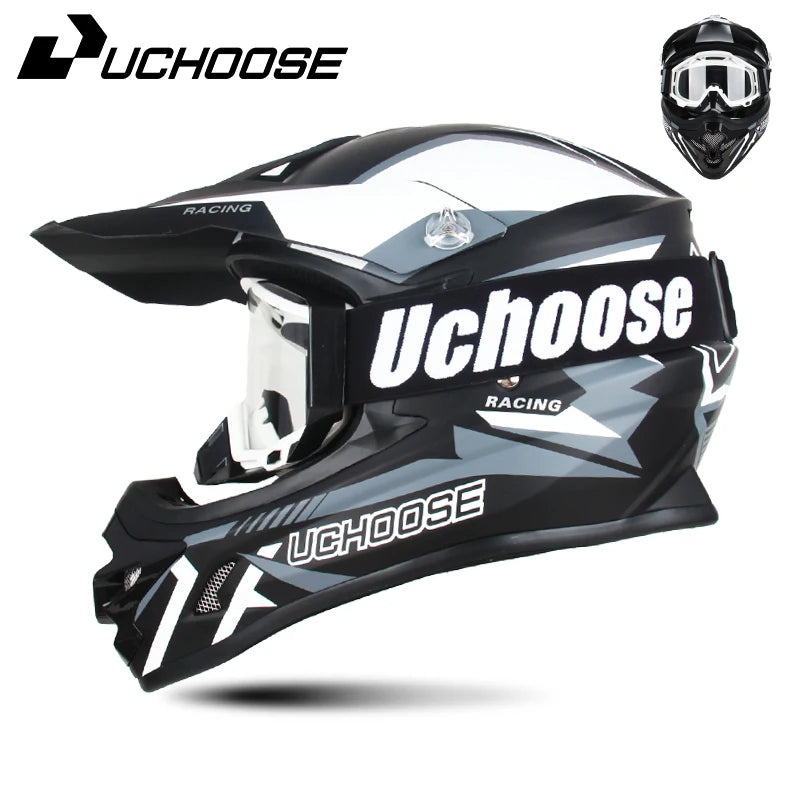 DOT Helmets Motocross Kask Cross Downhill Soporte Casco Off Road Helmet Racing Classic Motorcycle Original Enduro Goggles