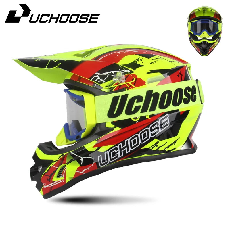 DOT Helmets Motocross Kask Cross Downhill Soporte Casco Off Road Helmet Racing Classic Motorcycle Original Enduro Goggles