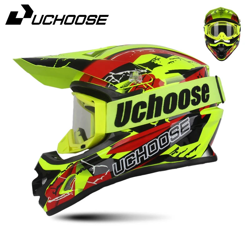 DOT Helmets Motocross Kask Cross Downhill Soporte Casco Off Road Helmet Racing Classic Motorcycle Original Enduro Goggles