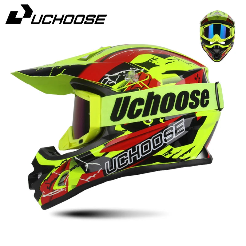 DOT Helmets Motocross Kask Cross Downhill Soporte Casco Off Road Helmet Racing Classic Motorcycle Original Enduro Goggles